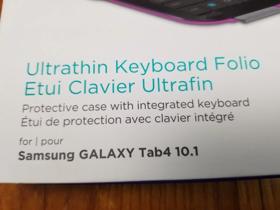 Genuine Logitech Ultrathin Keyboard Folio for Samsung GALAXY Tab4 10.1 Brand New - Image 2 of 4