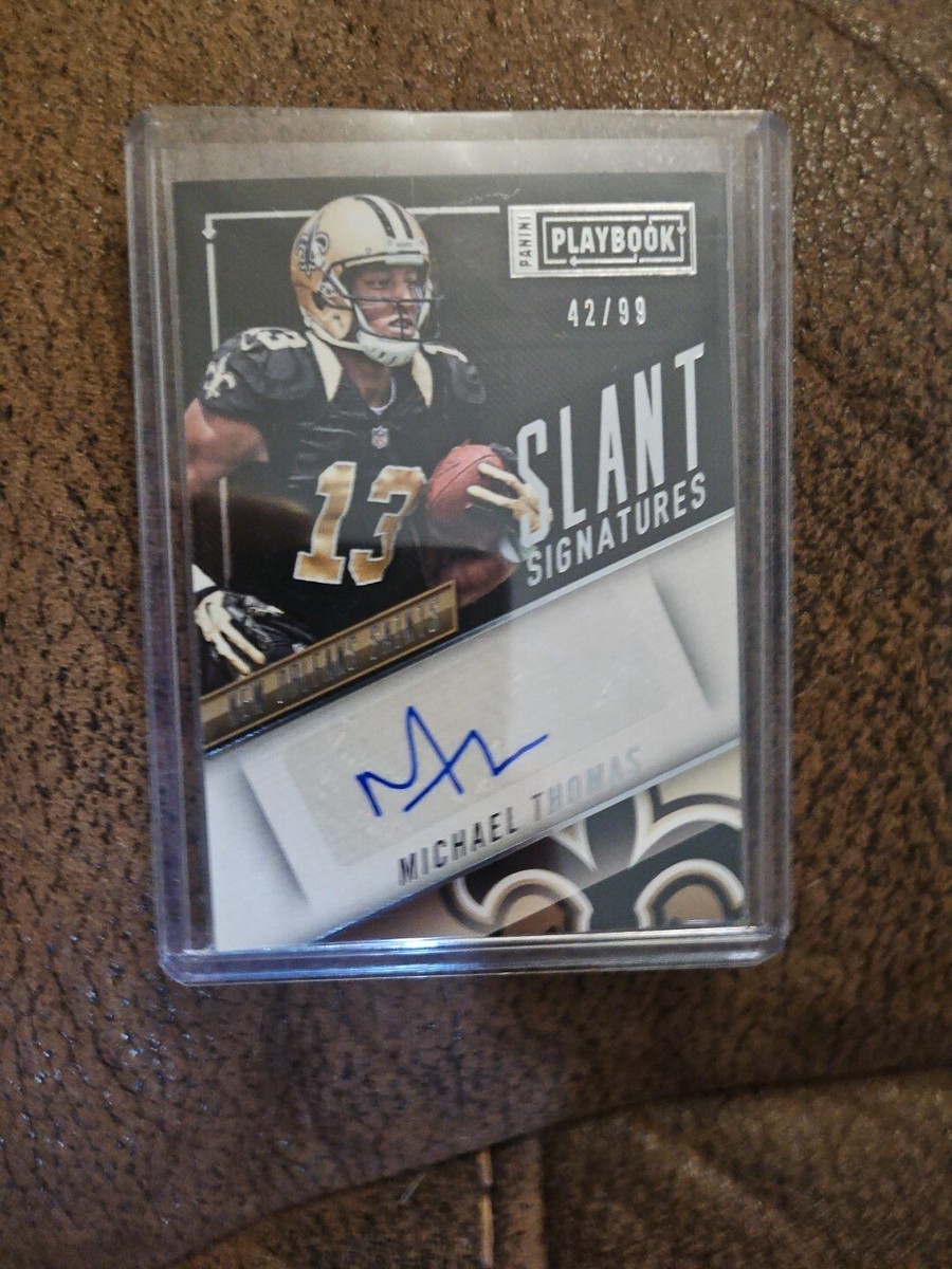 2016 PANINI PLAYBOOK MICHAEL THOMAS SLANT SIGNATURES RC #/99 OHIO