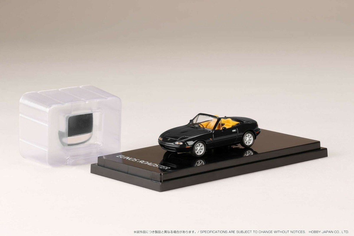 1/64 Hobby Japan Mazda MX5 EUNOS ROADSTER (NA6C) V-SPECIAL Black