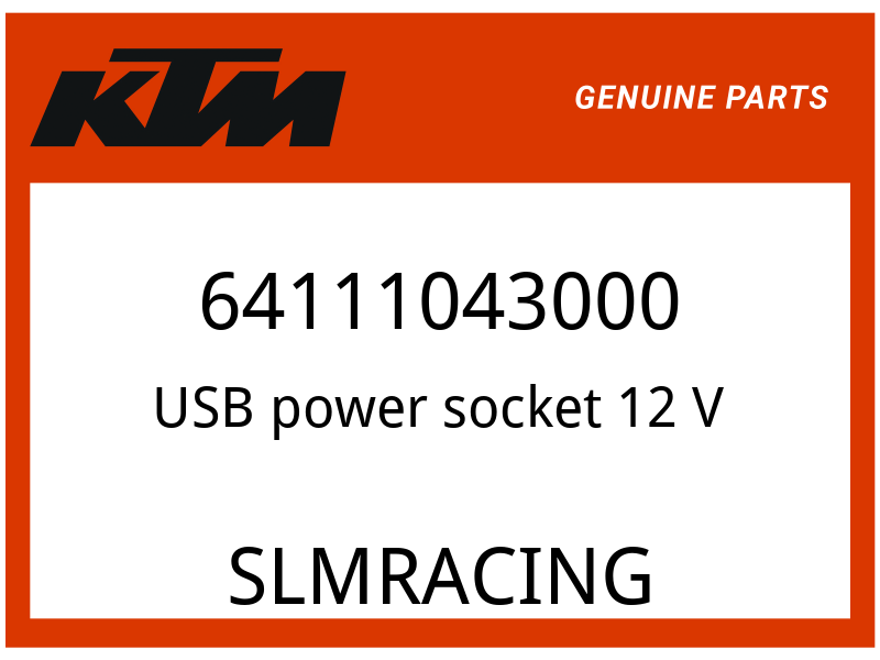 OEM KTM USB Power Outlet Kit 64111043000 for sale online eBay