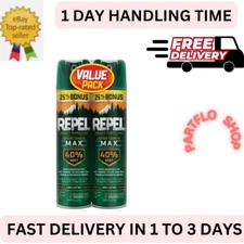 Repel Insect Repellent Sportsmen Max Formula 40% DEET Aerosol Value Pack