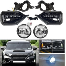 For 2022 2023 Subaru Wrx Sti Led Turn Signal Drl Fog Bezel Light Wcover 22-23
