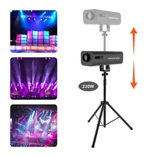 6 Color LED Follow Spot Light DJ Party Theater Disco Stage Spotlight with Stand
