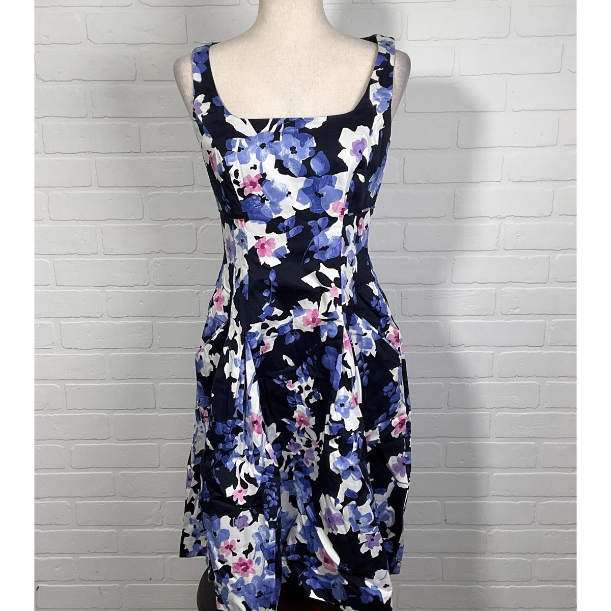 ralph lauren floral fit and flare dress Floral Midi Dress