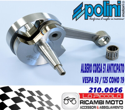 Albero Motore Anticipato Per Vespa - Made In Italy, Modelli 50/125, Racing - Foto 7