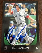 Ryan Lavarnway Auto Signed 2011 Bowman Draft #83 Red Sox IP