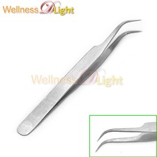 New Stainless Steel Curved Eyelash Extention Tweezer Tools