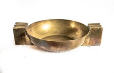 Solid Brass MCM Ashtray Chase 5.5 in 1920-30s