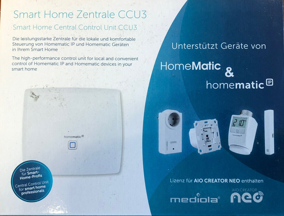 Homematic IP Smart Home Zentrale CCU3 inklusive mediola AIO CREATOR NEO Lizenz