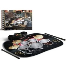 FAO Schwarz 8-Sound Electric Percussion Drum Mat  2 Drumsticks