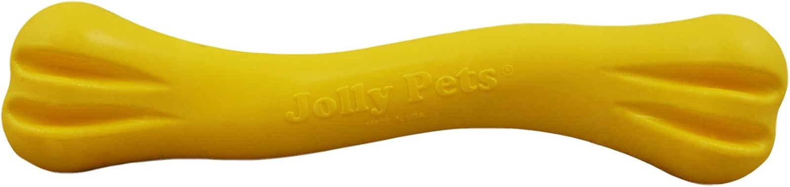 Jolly Bone Small Yellow Dog Chew Toy for Play and Teething Relief