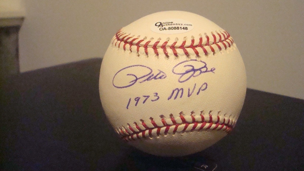 PETE ROSE AUTOGRAPHED RAWLINGS BASEBALL SIGNED 