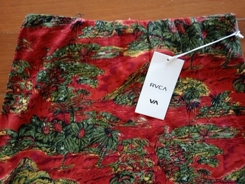 RVCA Skirt Women's XS/6 Short Mini Zipper Hawaiian Summer Beach Rosewood - Bild 2 von 8