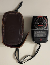 Vintage GE Exposure Meter Type DW-48 with Original GE Leather Case EC 
