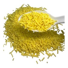Polymer Clay Fake Sprinkles 50g Bag Yellow Fake Jimmies Resin Decoden Slime