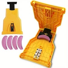 Chainsaw Teeth Sharpener Self Bar Mount Chain Grinder Sharpening System Tools