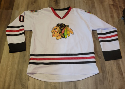 Clark Griswold 00 Chicago Blackhawks NHL Jersey White 3XL Christmas Vacation