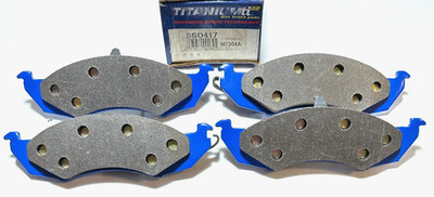 NJA ti22 Titanium Carbon Fiber Disk Brake Pad Set Front NOS SSD417 Made in USA