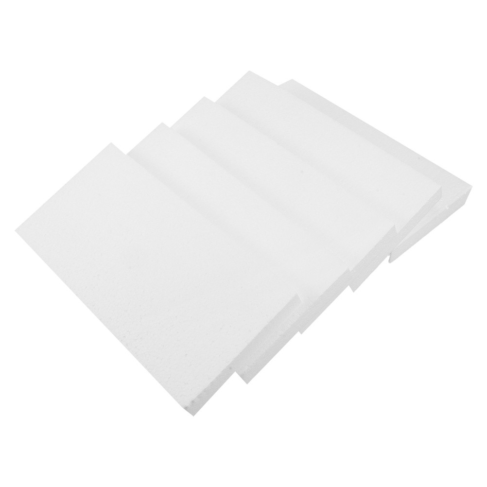  10pcs Craft Foam Blocks: 12x6x1" Foam Rectangles Polystyrene Shapes for DIY Art