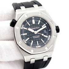 Audemars Piguet 15703ST Royal Oak Offshore Diver with Black Dial