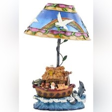 Clearance -- Noah  s Ark Candle Lamp.
