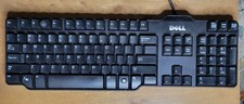 Dell L100 Wired USB Keyboard Black Full Size QWERTY Numeric Keypad U011 REV A02