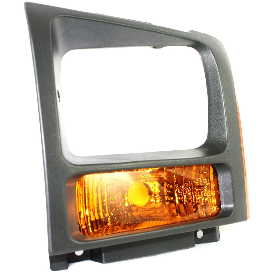 Turn Signal Light For 2005-2007 Ford F-250 Super Duty Plastic Lens Driver Side - Image 3 of 4