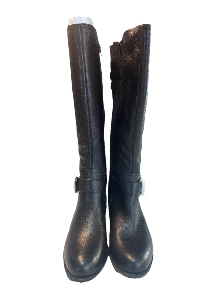 Naturalizer Mujer Jessie Bota de Montar Hasta la Rodilla Talla 5M Ecuestre Elegante Western Foto 3 de 4