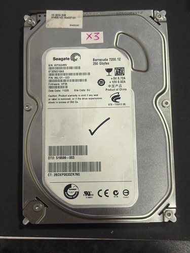 Seagate Barracuda 98L131-023 6VYAB4MV 250GB SATA 3,5" Festplatte HDD