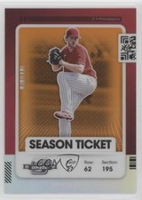 2021 Panini Contenders Season Ticket Optic Orange Prizm 2/49 Aaron Nola #93 0i1b