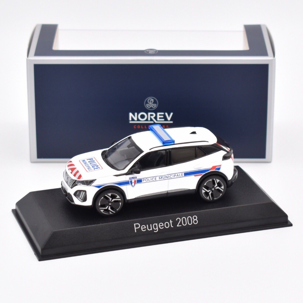 Peugeot 2008 2024 Police Municipale Norev 1/43 réplique fidèle sans défaut de sérigraphie