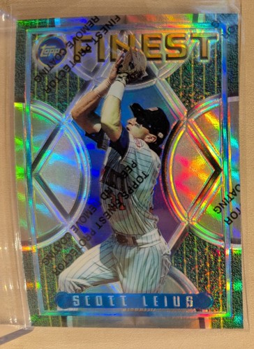 1995 Topps Finest Scott Leius #57 card