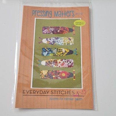 Everyday Stitches Pressing Matters Applique Quilt Pattern ES-521-PSM 28'' x 42''