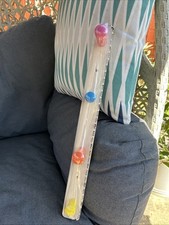 IKEA Flisat Wooden Wall Hook Rack 4 Knobs Colourful Coat Hooks