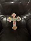 Christian Cross Shaped Wooden Wall Hanging Home Decor — photo 4