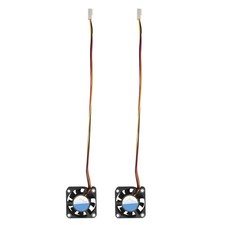 2X( (R) 2 sztukaterie 3 pin 40mm kwadratowy komputer PC luefter DC 12V - czarny G8C8)