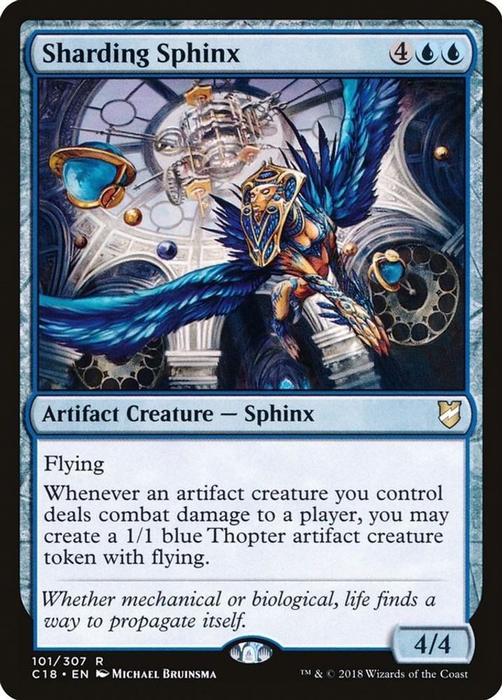 2018 Magic: The Gathering: C18 - Sharding Sphinx (#101, R, Lightly Played)