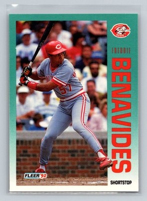 1992 Fleer #399 Freddie Benavides Cincinnati Reds Baseball Card
