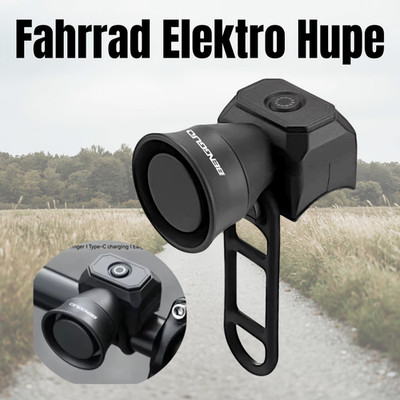 Fahrradklingel Elektrisch 120dB USB Wiederaufladbar Fahrrad Hupe E-Bike Roller