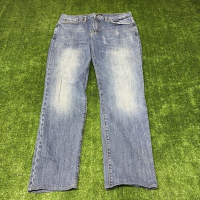 Mens Lucky Brand 121 Heritage Slim Fit Denim Light Blue Wash Jeans Size 36x32