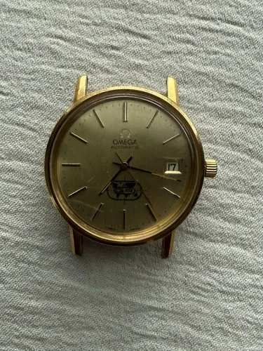 Vintage 1960s Omega Seamaster Automatic Gold Fill Watch For Parts/repair