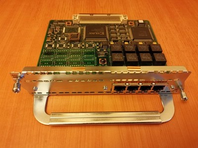 Cisco BRI4B-S/T CNI7AC8AAB 4-Port ISDN Network Module, PN: 800-01236-03 E1