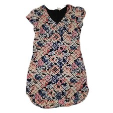 Japna Dress Womens Size L Large Blue Pink Floral Pencil Feminine Spring Summer