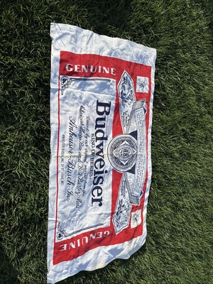Budweiser Beer Towel Beach Vintage R.A. BRIGGS Anheuser Busch Offical 1995 56x28