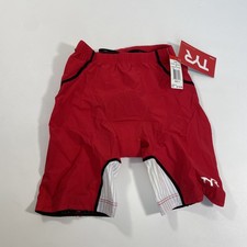 TYR Men's Black Red Carbon 9 In Tri Short RMNB6A Small NWT MSRP 120