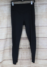Zella Womens Size Medium Pull On Cropped Pocket Leggings Black Athletic Yoga