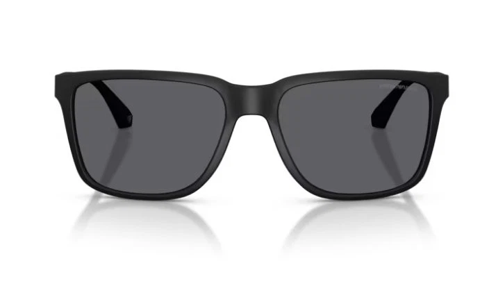 Gafas de sol polarizadas Emporio Armani EA4047 5063/81 negras de goma grises Foto 2 de 4