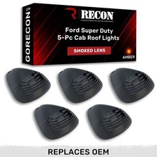Recon 264142bk Led Cab Roof Light Kit Smokedamber 99-16 Super Duty Recon 264142bk Led Cab Roof Light Kit Smokedamber 99-16 Super Duty