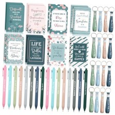 48 Pcs Inspirational Gifts Bulk Motivational Notepads Ballpoint Pens Classic