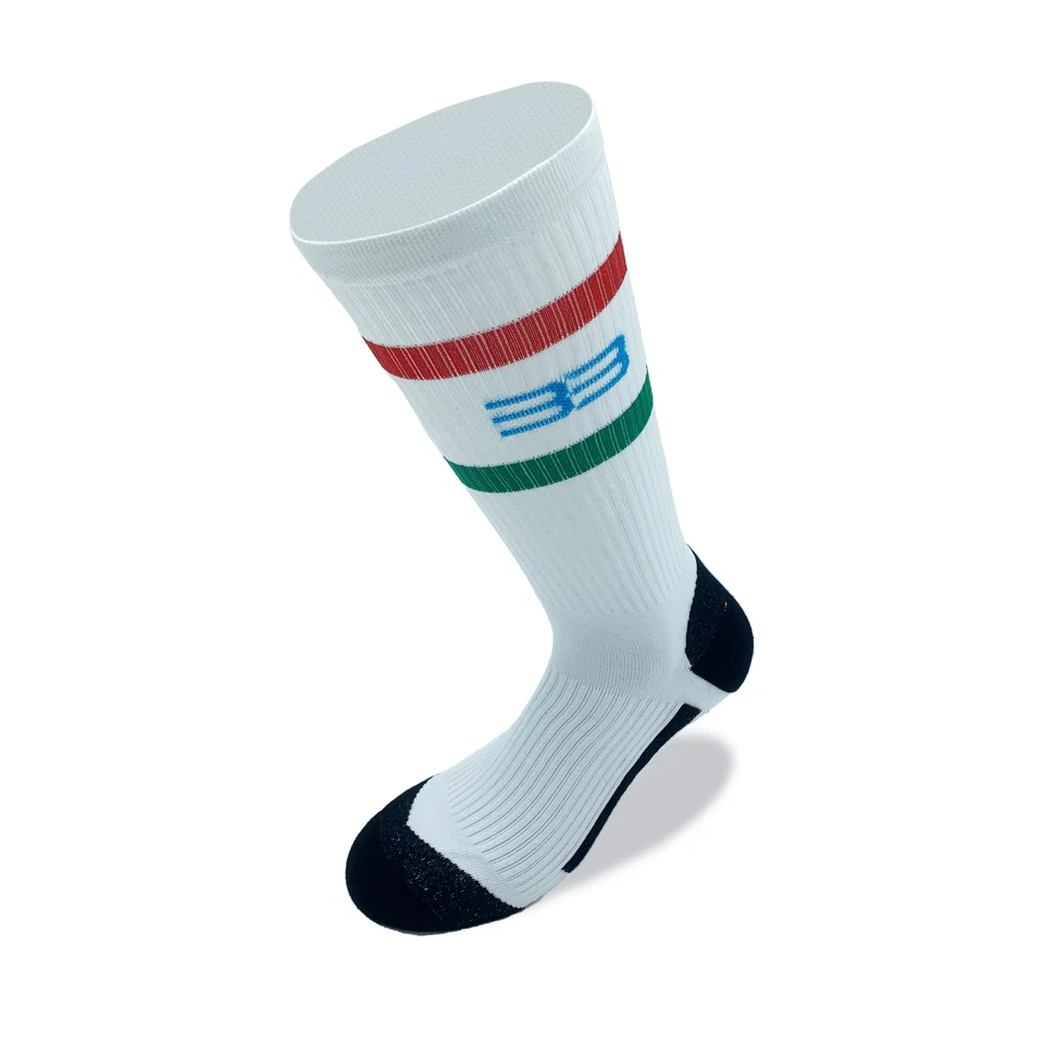 Calze Running Lunghe Trekking Tecniche Compressione Graduata Calcio - Immagine 3 di 3